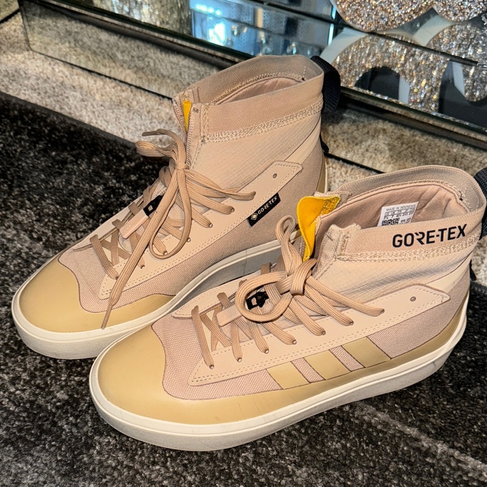Adidas Beige High-Top Sneakers